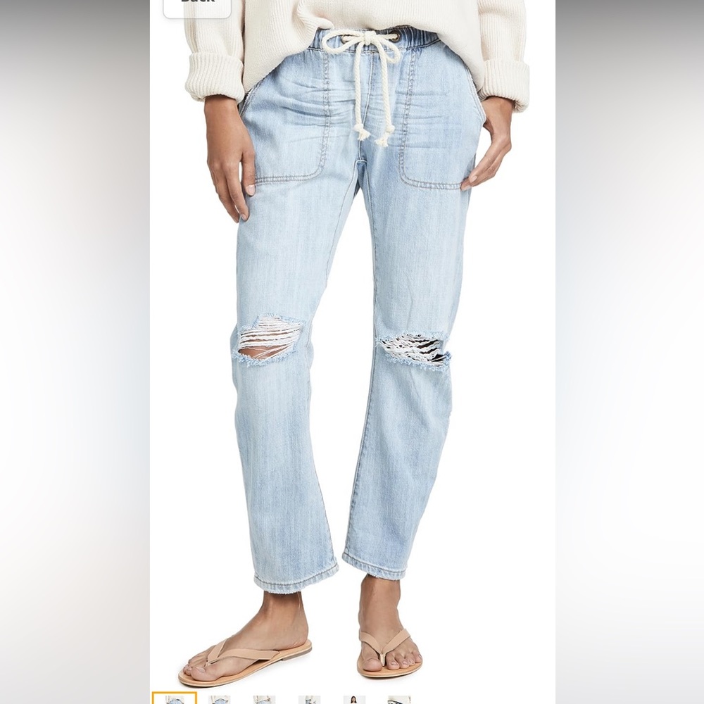 One Teaspoon Women's Shabbies Drawstring Boyfriend Jeans XXS